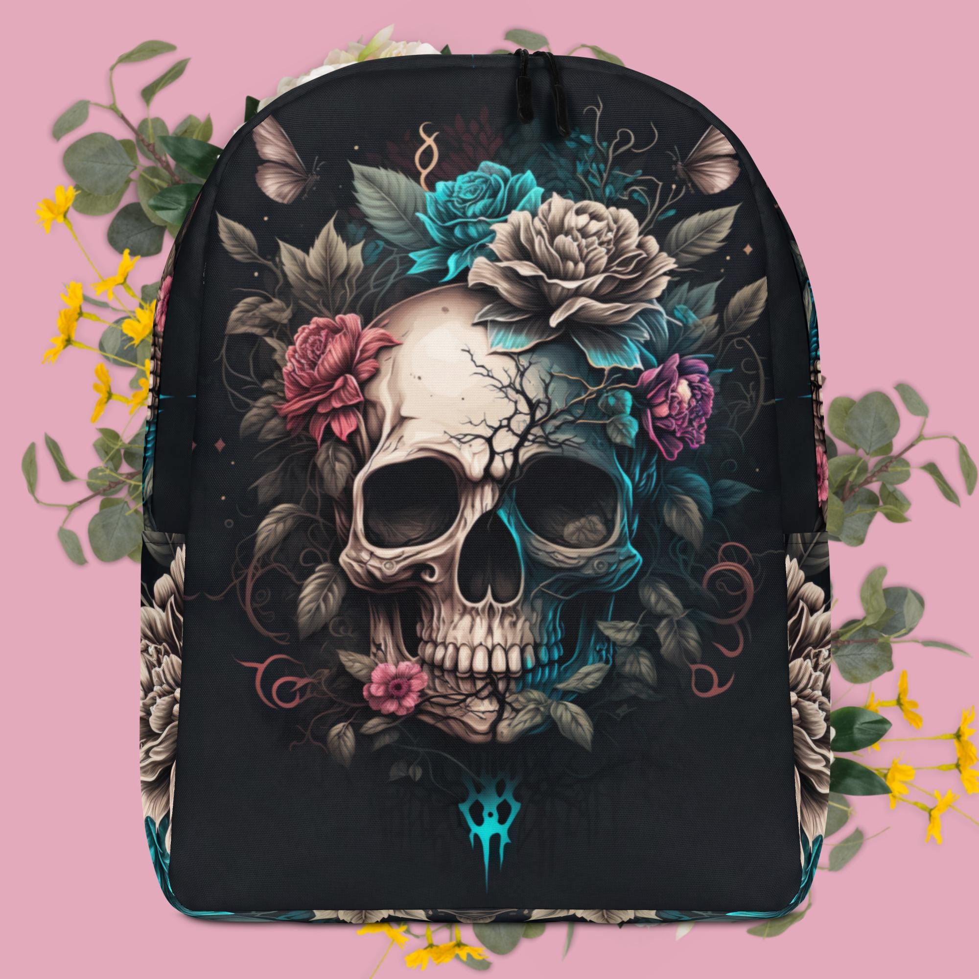 Mochila Escolar Mochilas De Calaveras Para Mujer Mochila De