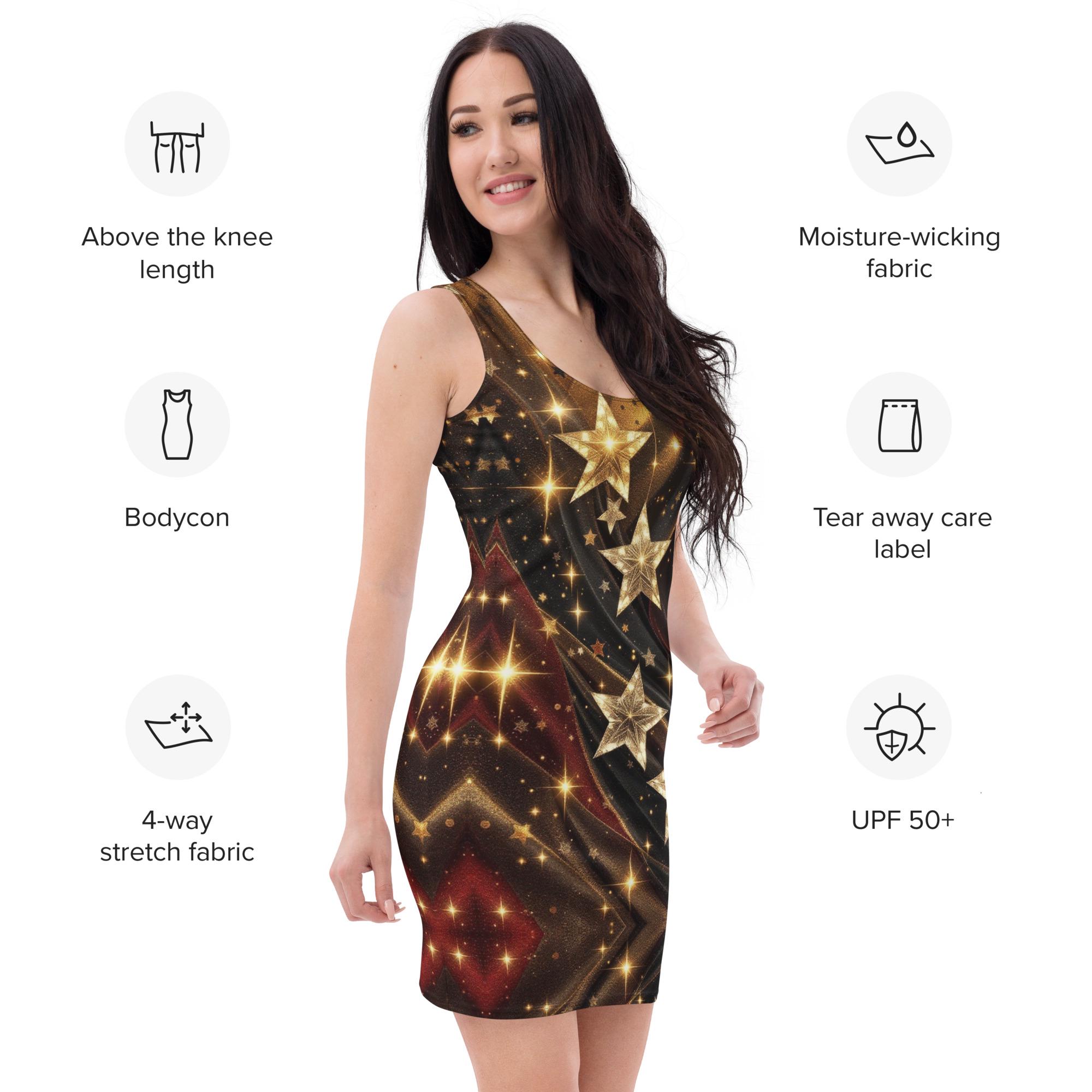 Spandex Gold Foil Costume Gold Star Costume - Spandex & Foil Dress-Up  Outfit For Christmas, Stage Performances, Theme Parties Christmas Party Dress  Up Costume