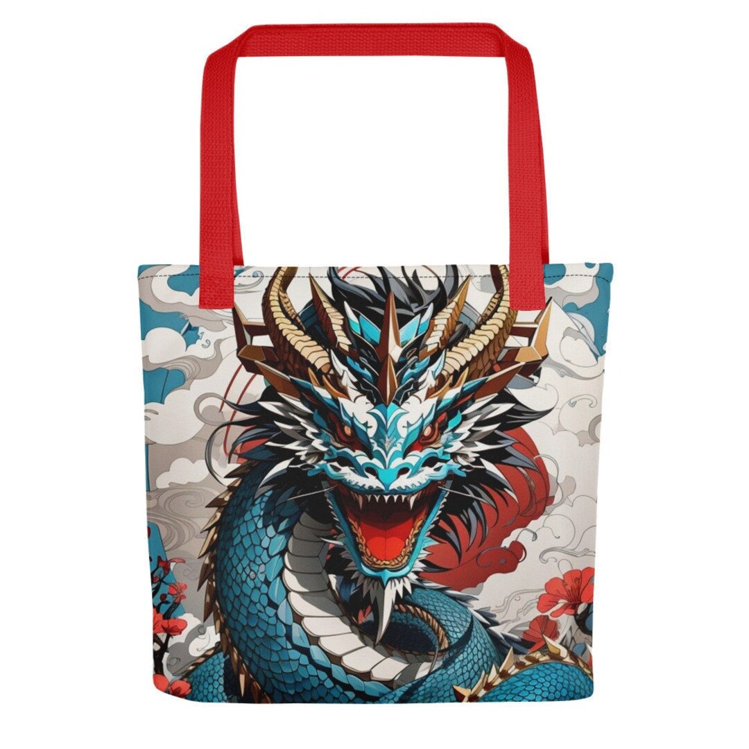 Dragon Tote Bag Purse Women's Dragons Design Totebag - Etsy