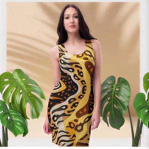 Leopard Mini Dress Animal Print Bodycon Wild Safari Outfit Women&#39;s Fitted Summer Fashion Sexy Hot Zebra Clubwear Dance Tight Party Dresses