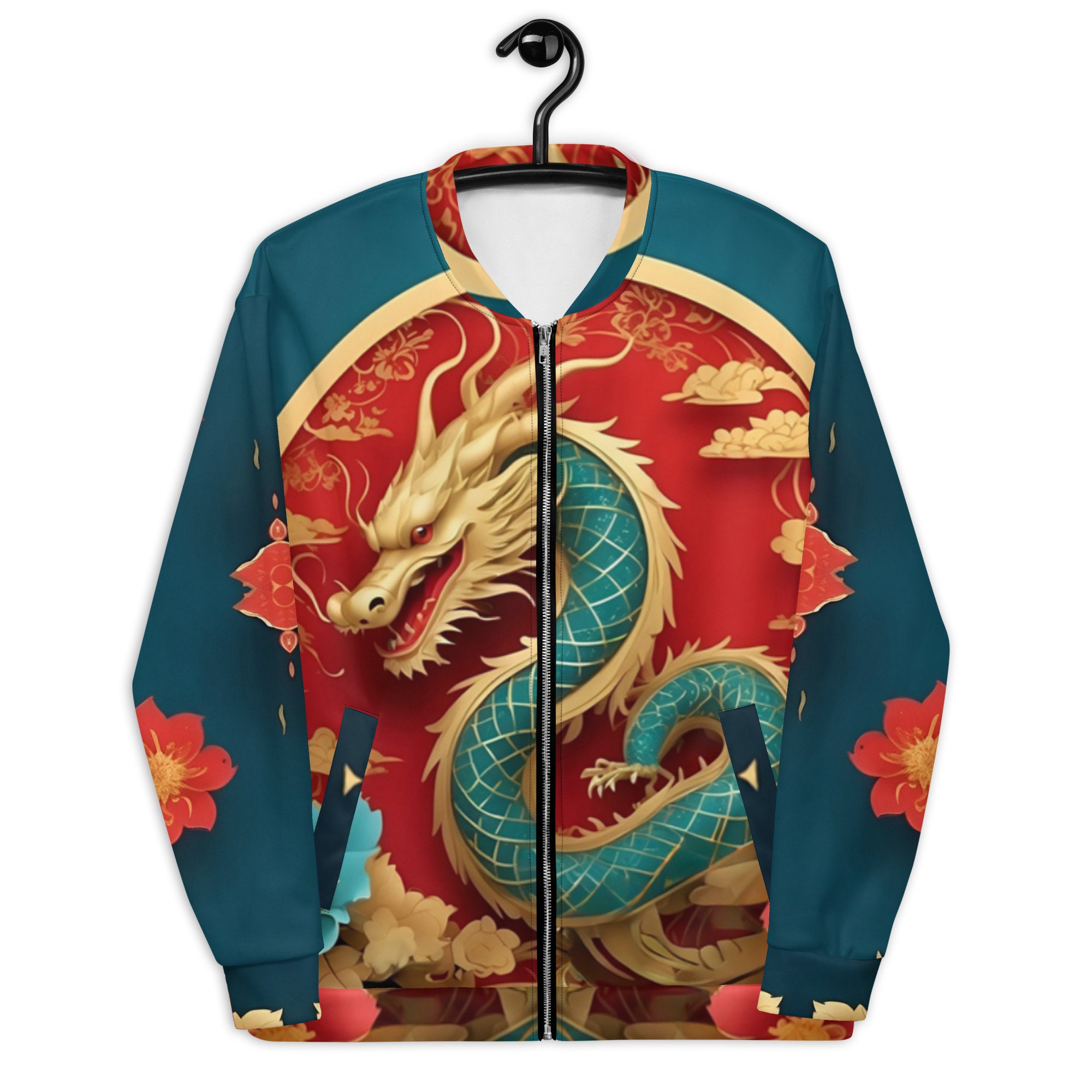 Dragon Jacket Coat Women's Bomber Jackets Mystical Design