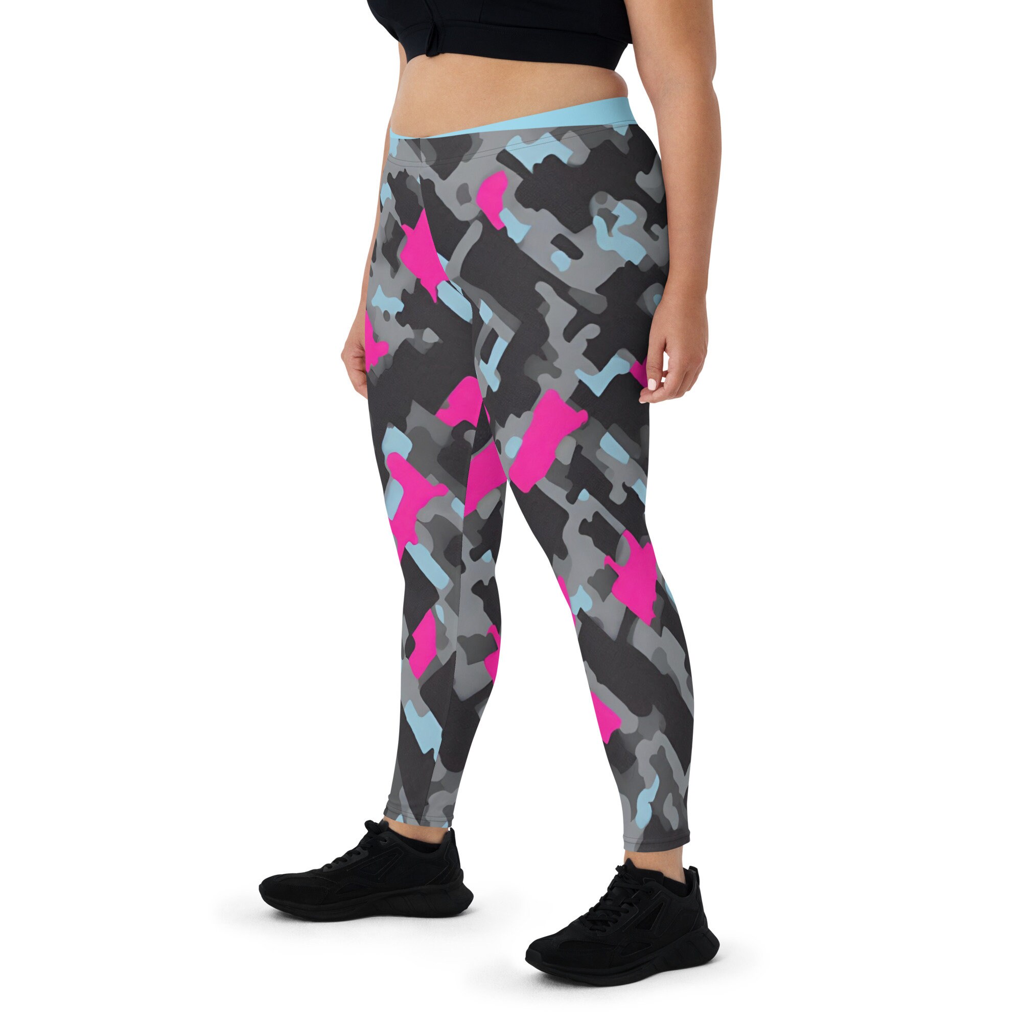 Pink Camo Leggings, Tiktok Leggings for Women, Workout Exercise Printed  Legging, Butter Soft Yoga Pants for Her, High Waist Tights for Women 