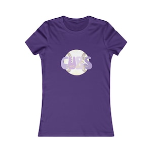CUBS Pastel Baseball Women&#39;s Slim Fit Favorite Tee