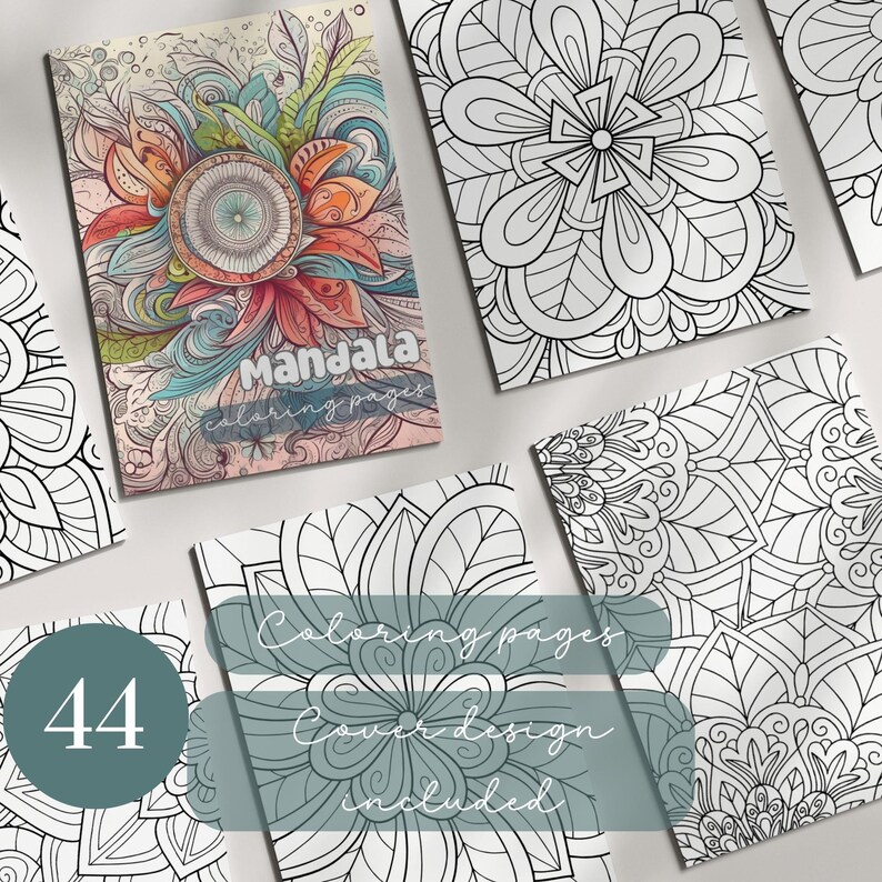 44 Mandala Coloring Pages,mandala Coloring Book,mandalas,coloring Pages