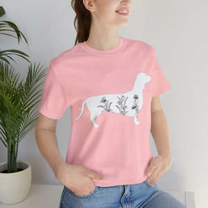 Dachshund Floral Shirt, Dachshund Mom Shirt, Dachshund Dog, Weiner Dog Mom, Dachshund Dog Gifts, Sausage Dog, Floral Weiner Dog