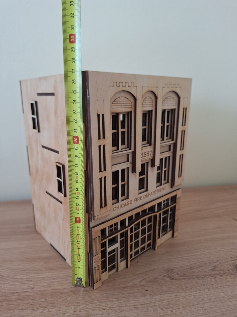 Miniature Chicago Fire Department Dollhouse DIY Kit 148 Etsy