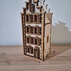 Amsterdam  Wooden house - Craft, Miniature, DIY Kit