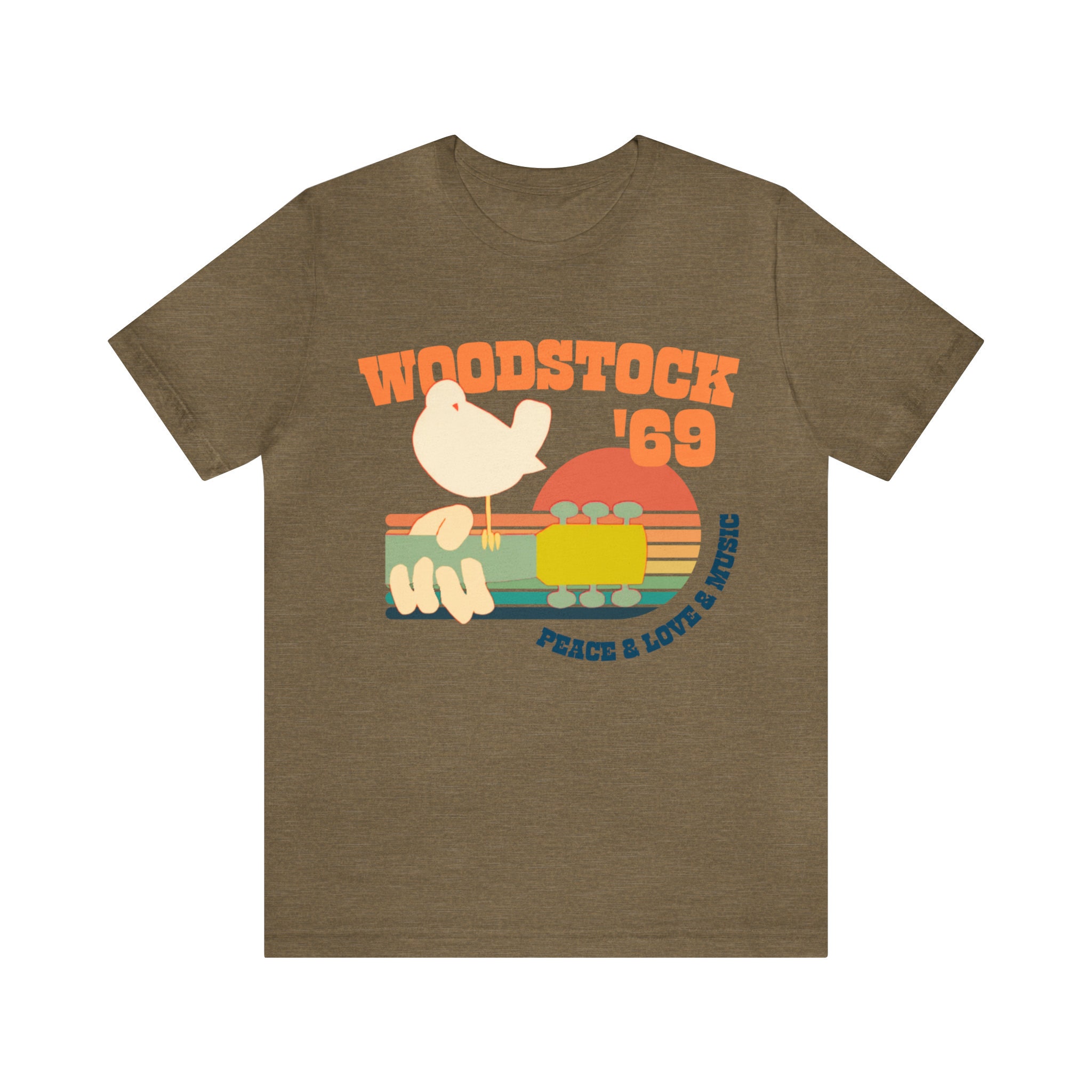 Woodstock '69 T Shirt Woodstock Shirt Retro Colorful Woodstock