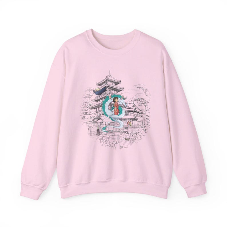 Spirited Away Studio Ghibli-sweater Haku No Face Anime Hayao Miyazaki-shirt ronde hals Ghibli Totoro Gift Howl's Moving Castle Yubaba-top afbeelding 8