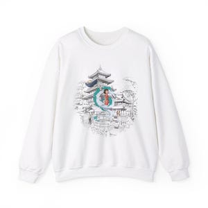 Spirited Away Studio Ghibli-sweater Haku No Face Anime Hayao Miyazaki-shirt ronde hals Ghibli Totoro Gift Howl's Moving Castle Yubaba-top afbeelding 6
