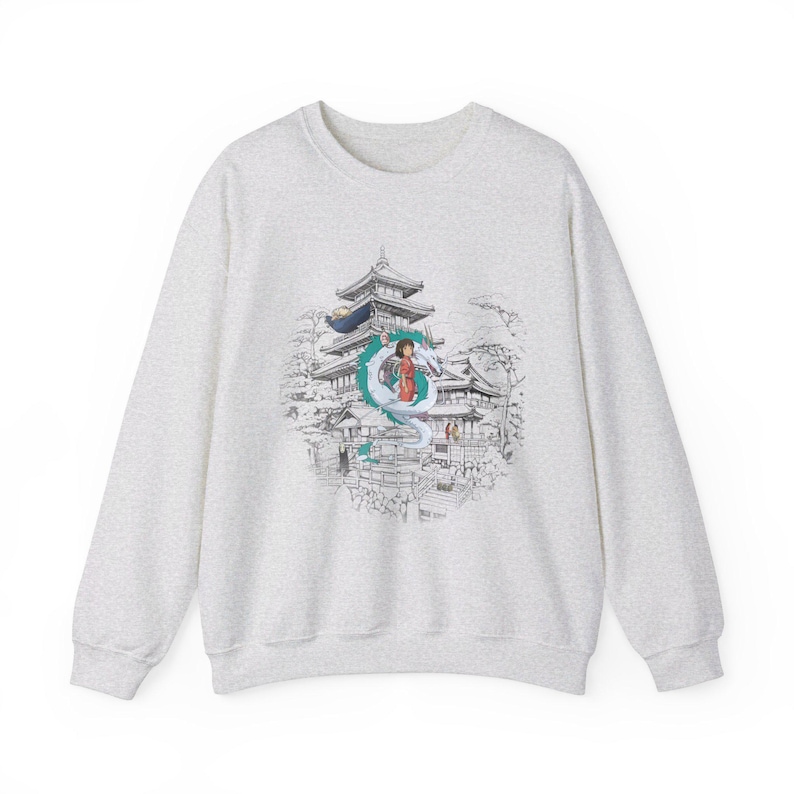 Spirited Away Studio Ghibli-sweater Haku No Face Anime Hayao Miyazaki-shirt ronde hals Ghibli Totoro Gift Howl's Moving Castle Yubaba-top afbeelding 9