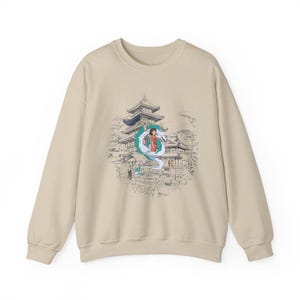 Spirited Away Studio Ghibli-sweater Haku No Face Anime Hayao Miyazaki-shirt ronde hals Ghibli Totoro Gift Howl's Moving Castle Yubaba-top afbeelding 7