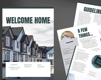 Tenant Welcome Packet | Template For Landlords | Landlord Rental Guide | Apartment Guide | Digital Download | Rental Packet