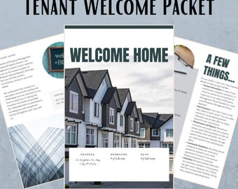 Willkommenspaket für Wohnungseigentümer: Einzugsbrief (Canva Template)