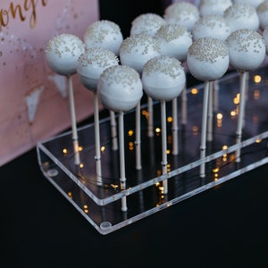 Clear acrylic 24 hole cake pop stand
