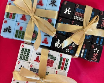 Mahjong Tile Coasters for house decor and Mahjong Game