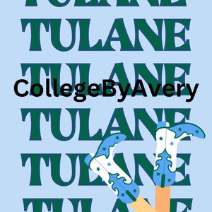 Tulane University NOLA cute preppy cowgirl western dorm decor