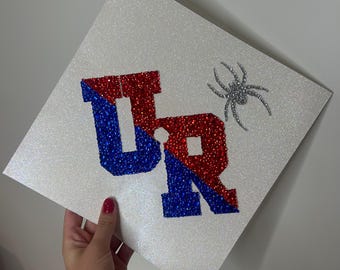 Custom High school or College logo only Bedazzled Graduation Cap