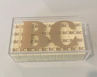 Acrylic Box to hold matching Mahjong Tile Set. Fits 166 tiles.