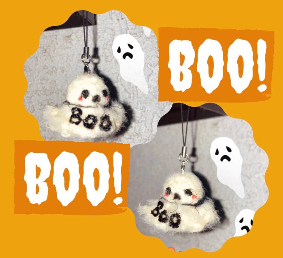 Ghost Ghost Keychain Spooky Ghost Accessories Keychain Etsy