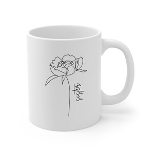Sister Flower Ceramic Mug 11oz