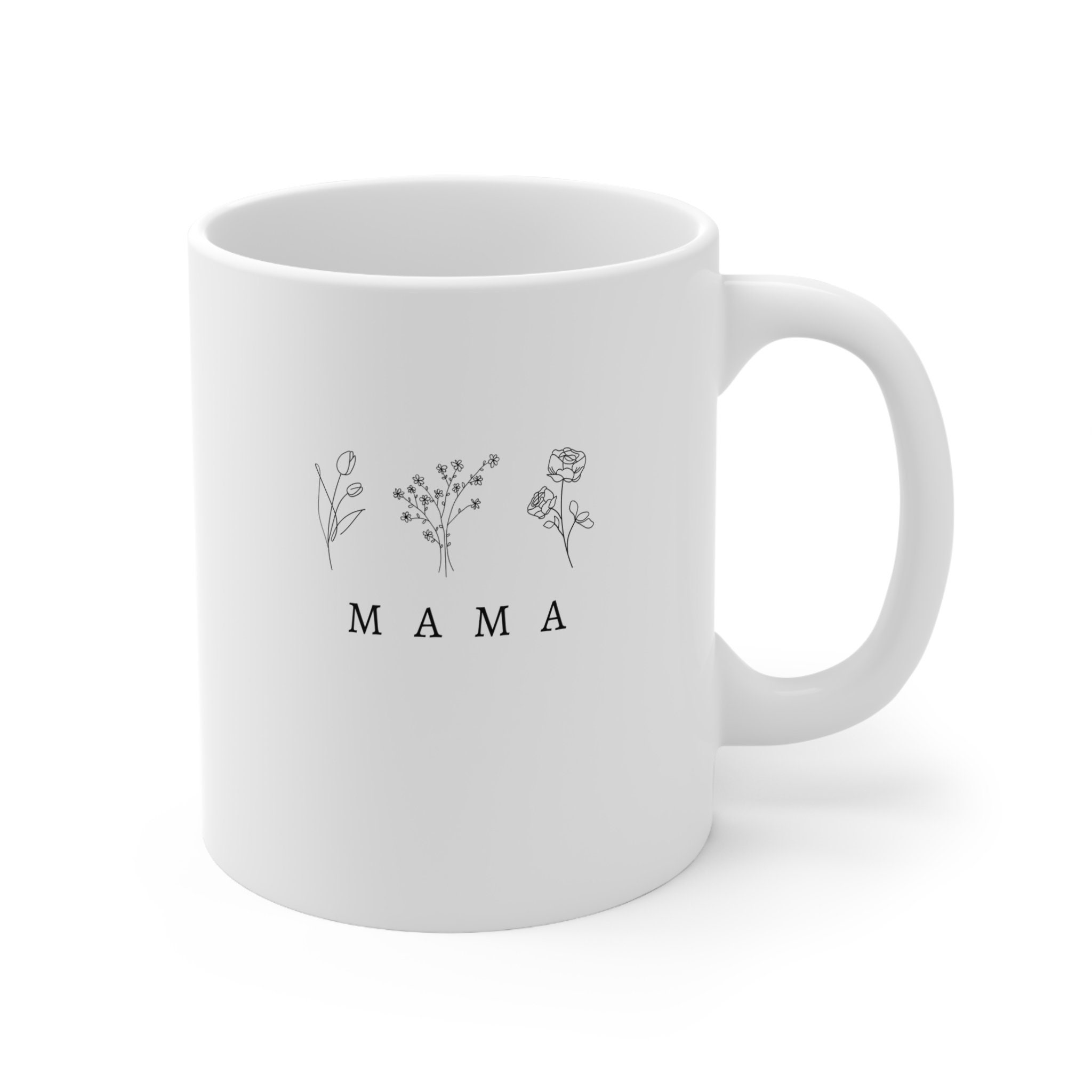 Mama & Mini Floral Ceramic Mug Set