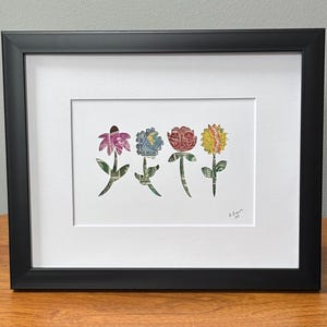Stempel Kunst der Blumen
