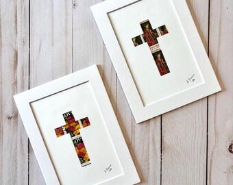 Stamp Art of a Cross