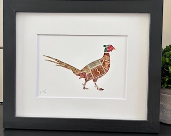 Stamp art of a Pheasant