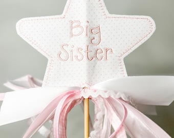 Big sister wand, big brother wand, big sibling wand, baby brother, baby sister, sibling photo, big brother, big sister, sibling gift