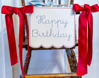 Birthday Pendant embroidery design