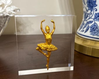 Ballerina Intaglio, Dance Keepsake (4" square)