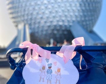 Disney stroller tag, personalized stroller tag, Disney stroller, Disney keepsake