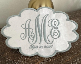Bouquet Wrap: Monogrammed Bridal Keepsake