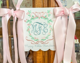 Monogram Baby Banner: Personalized Nursery Decor