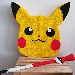 Pinata d'une boule Pokemon - set avec masque et baton - Pinata 50