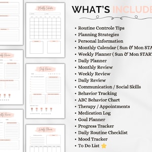 Printable Autism Planner