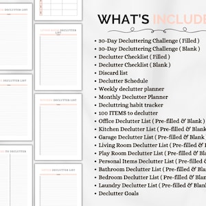 Declutter Checklist
Declutter Planner