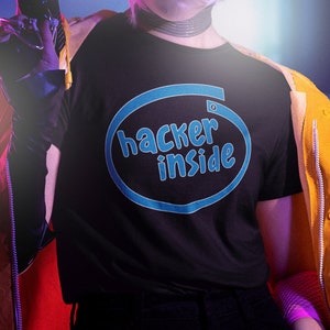 Camiseta Hacker Inside, Camiseta Hacker, Camiseta Divertida, Camiseta Genial, Camiseta Penetration Tester, Camiseta Red Teamer, Camiseta Blue Teamer