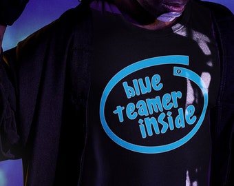 Blue Teamer Inside T-Shirt, Blue Team T-Shirt, Security Specialist T-Shirt, Administrator T-Shirt, Defence Team, Detection and Response