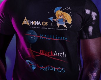 Athena OS, Linux för hackare, inte Kali, inte BlackArch, inte Parrot OS, rolig t-shirt