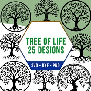 Tree Of Life SVG Bundle, Harmony Celtic Symbol SVG Pack, Cricut Silhouette Files for Laser Cutter