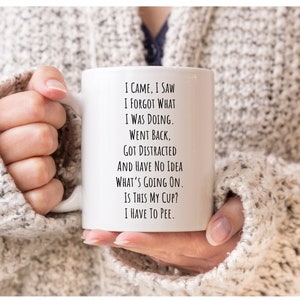 ADHD Humor Coffee Mug: 'Grandma's Wandering Mind' Funny Mug