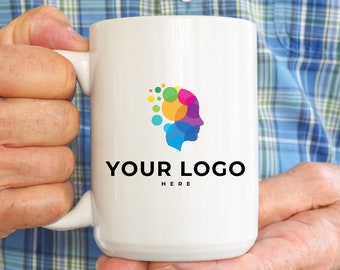 Customizable Mug for Your Logo • Stand Out With a Personalized Mug Made Specially For Your Business • Your Company Personalized Mug