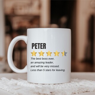 Tazza Regalo Per Capo | Best Boss Ever | Tazza Da Caffè In Ceramica 325 Ml | Idea Regalo Per Apprezzamento Del Capo