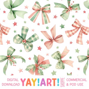Pastell Weihnachtsbögen Muster, Urlaub Bänder Rapport, süßes Kokette Band, Girly Weihnachten Download