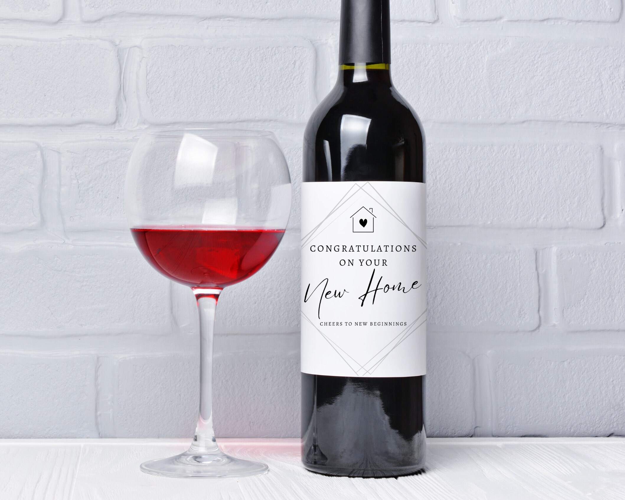 Hauseinweihungsgeschenk Set - Gewebter Korb Mit Servierbrett & Deko | Personalisierbar