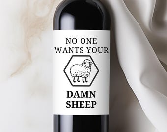 Funny Game Night Wine Label, Board Game Lover Present, Custom Champagne Bottle Sticker, Nerdy Gift for Gamer, Party Favor for Host