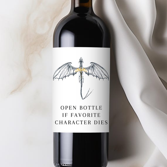 Book Dragon Wine Label, Funny Smut Reader Gift, Spicy Romantasy Club, Bookworm Bottle Stickers, Custom Librarian Bookish Gift, Book Lover