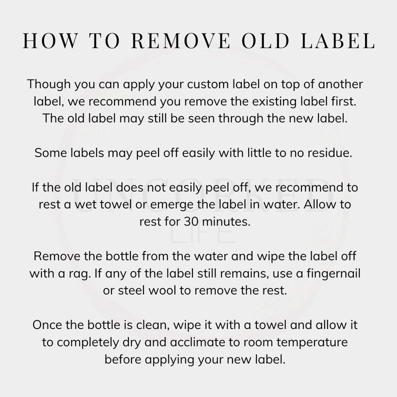How to remove old wine label instructions on how to remove old labels from bottles.